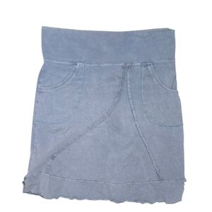 Comfy Boho Cotton Fleece Lounge Skirt Size XL Made Canada Pockets Quiet Casual